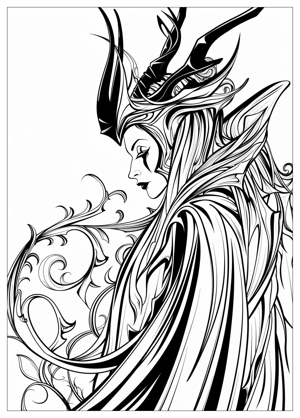 Maleficent Coloring Pages-15