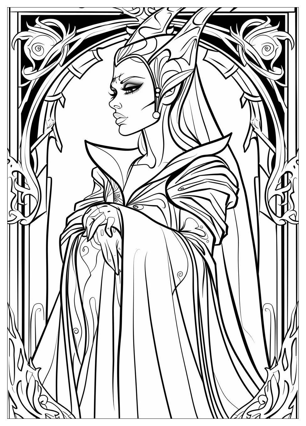 Maleficent Coloring Pages-16