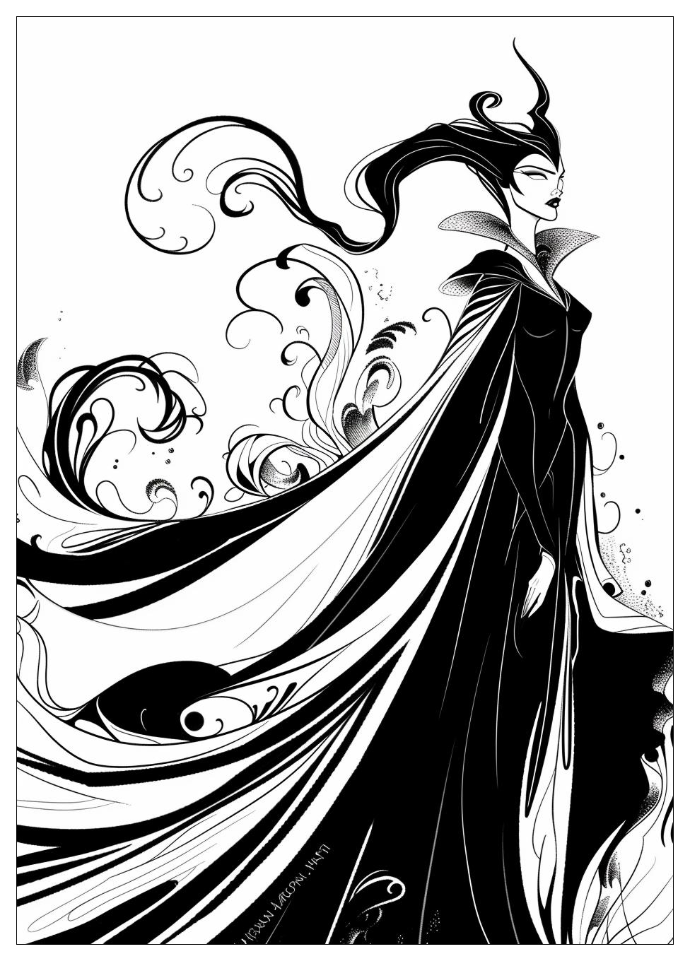 Maleficent Coloring Pages-17