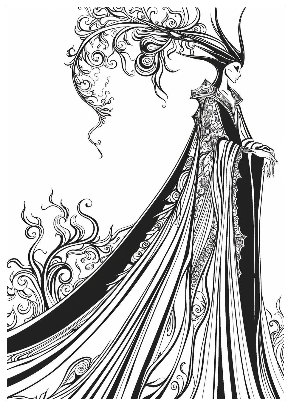 Maleficent Coloring Pages-18