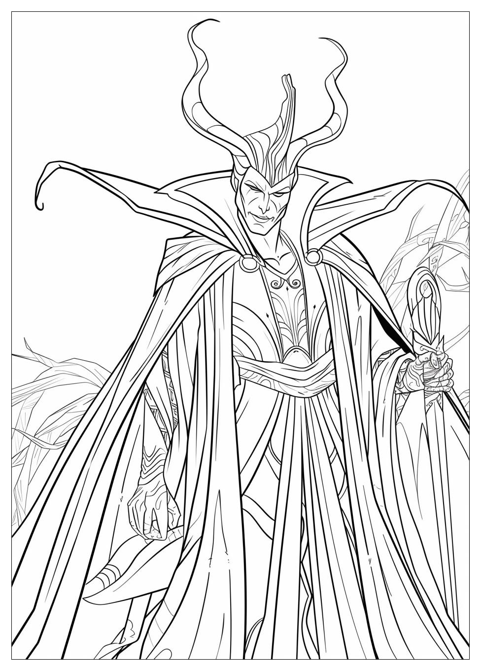 Maleficent Coloring Pages-2