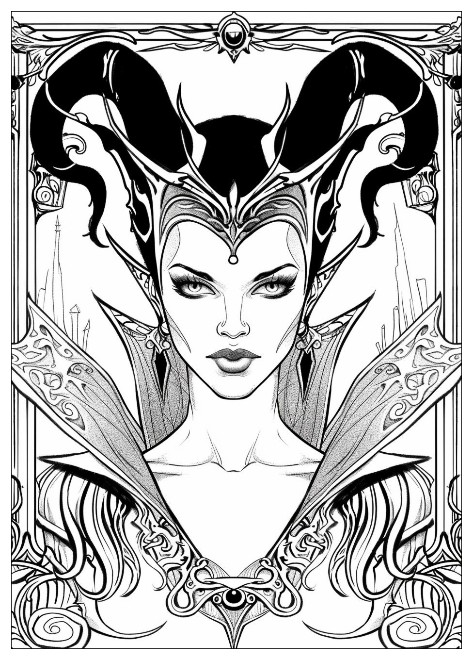 Maleficent Coloring Pages-20