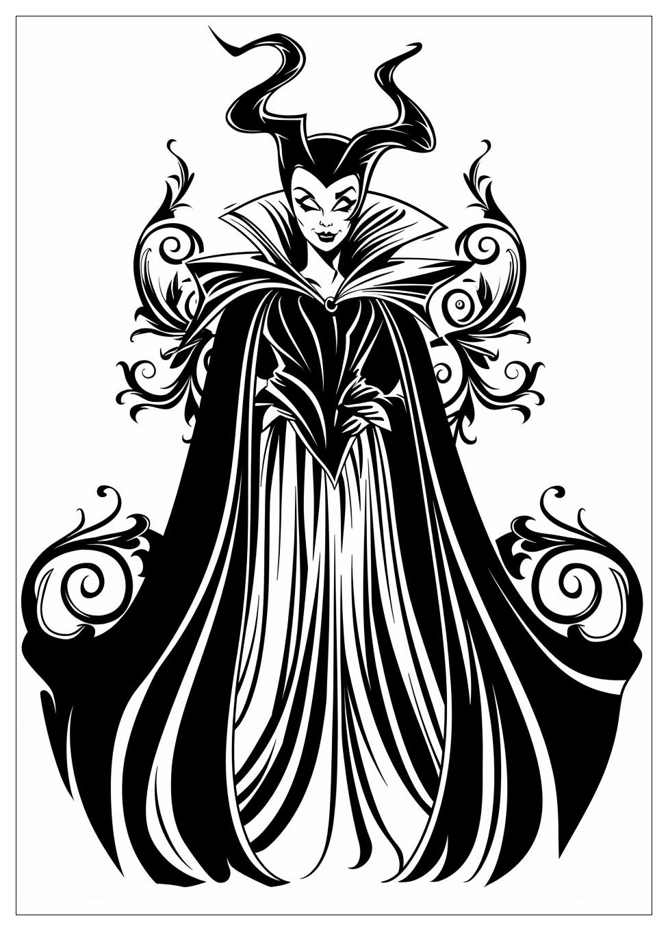 Maleficent Coloring Pages-3