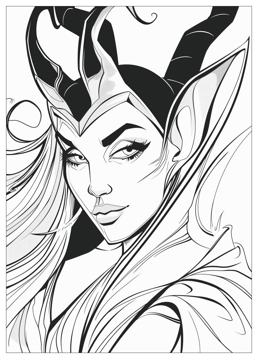 Maleficent Coloring Pages-4