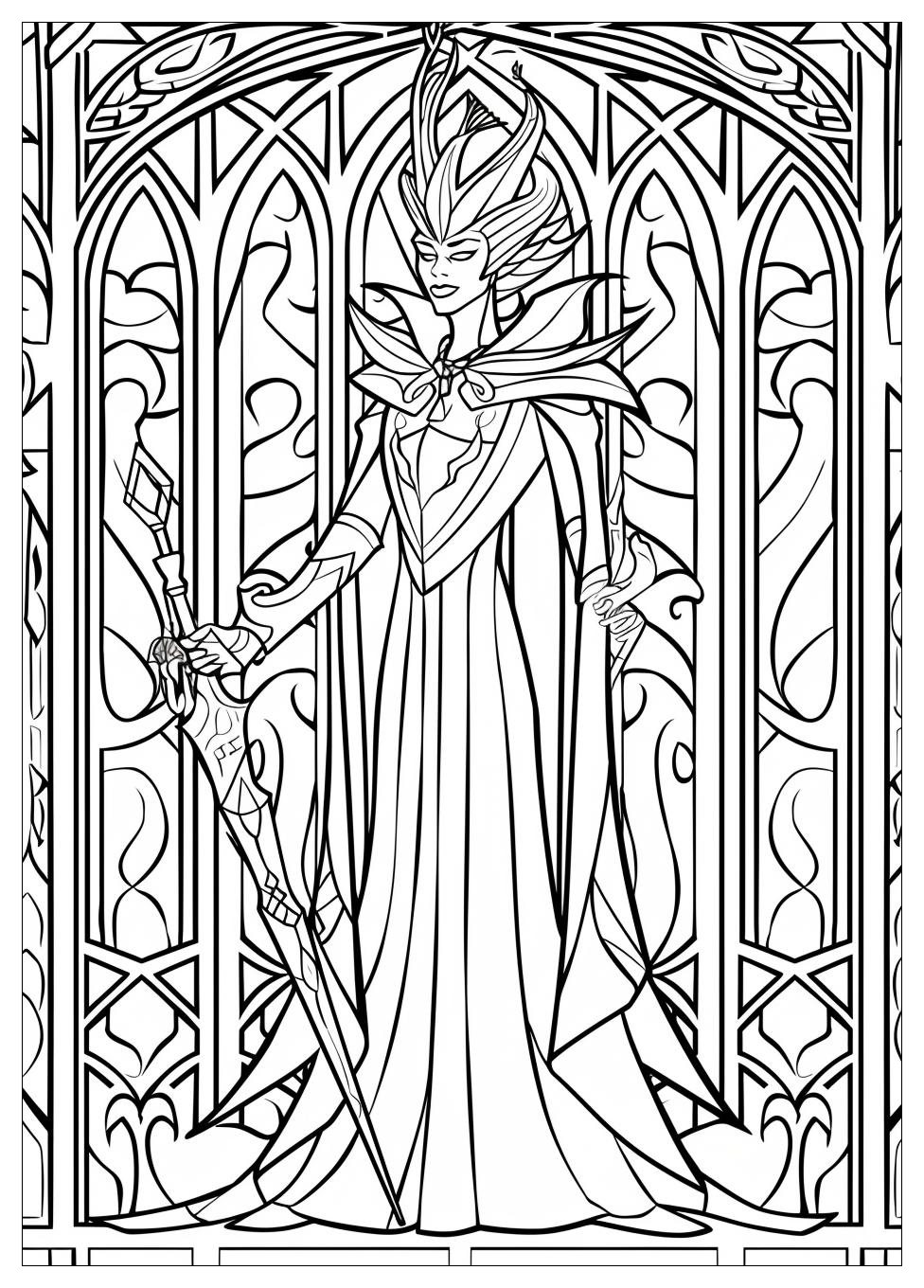 Maleficent Coloring Pages-9