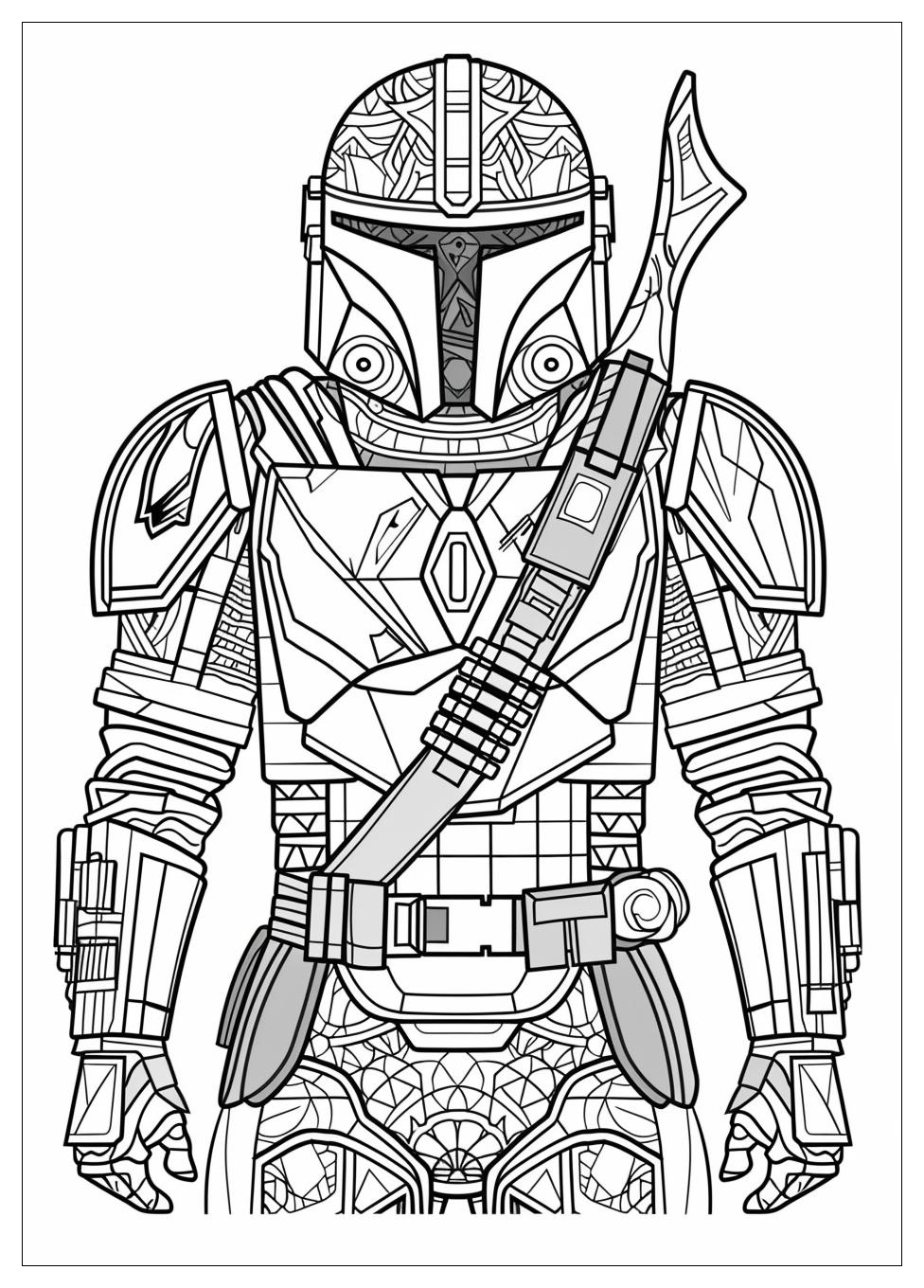 Mandalorian Coloring Pages-15