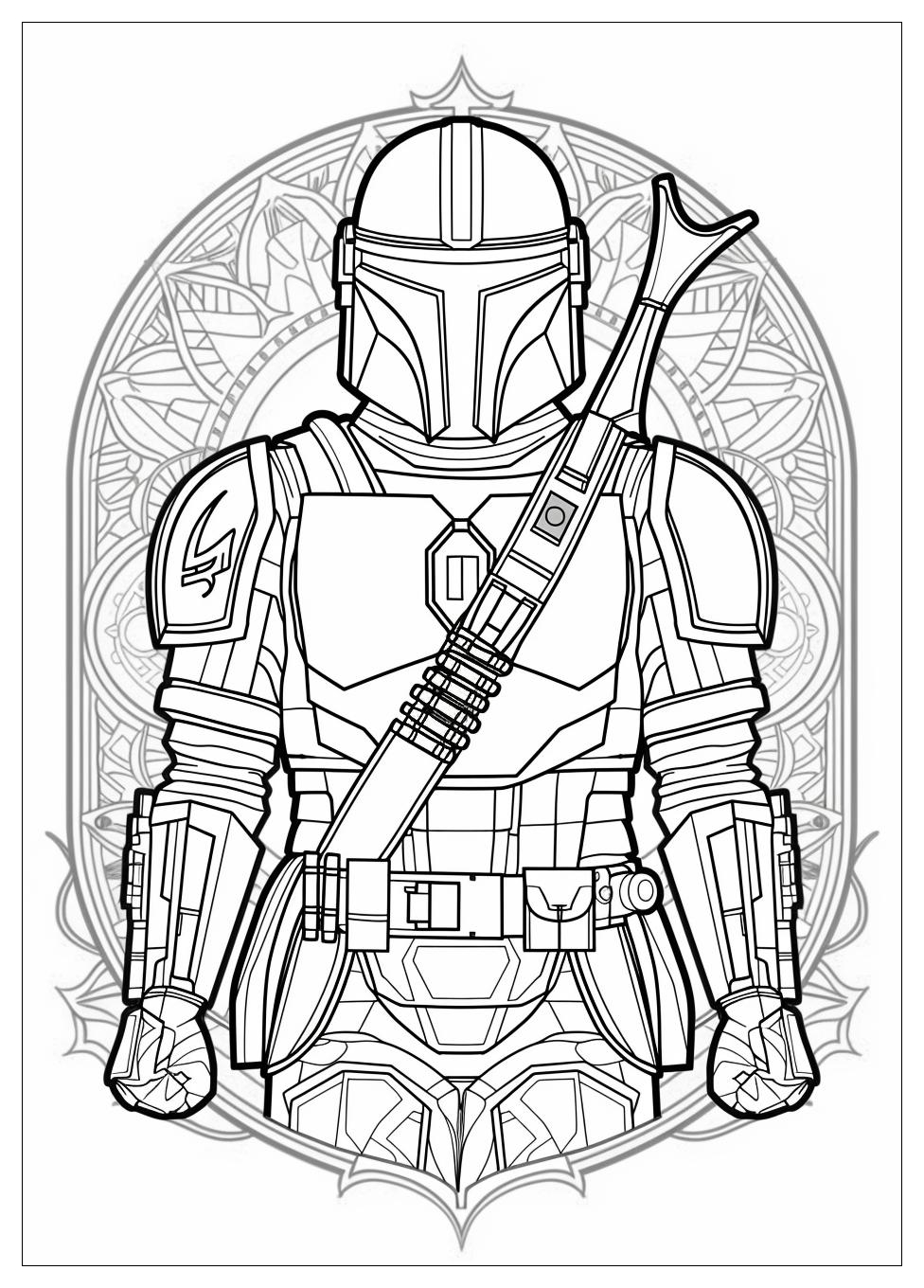 Mandalorian Coloring Pages-19