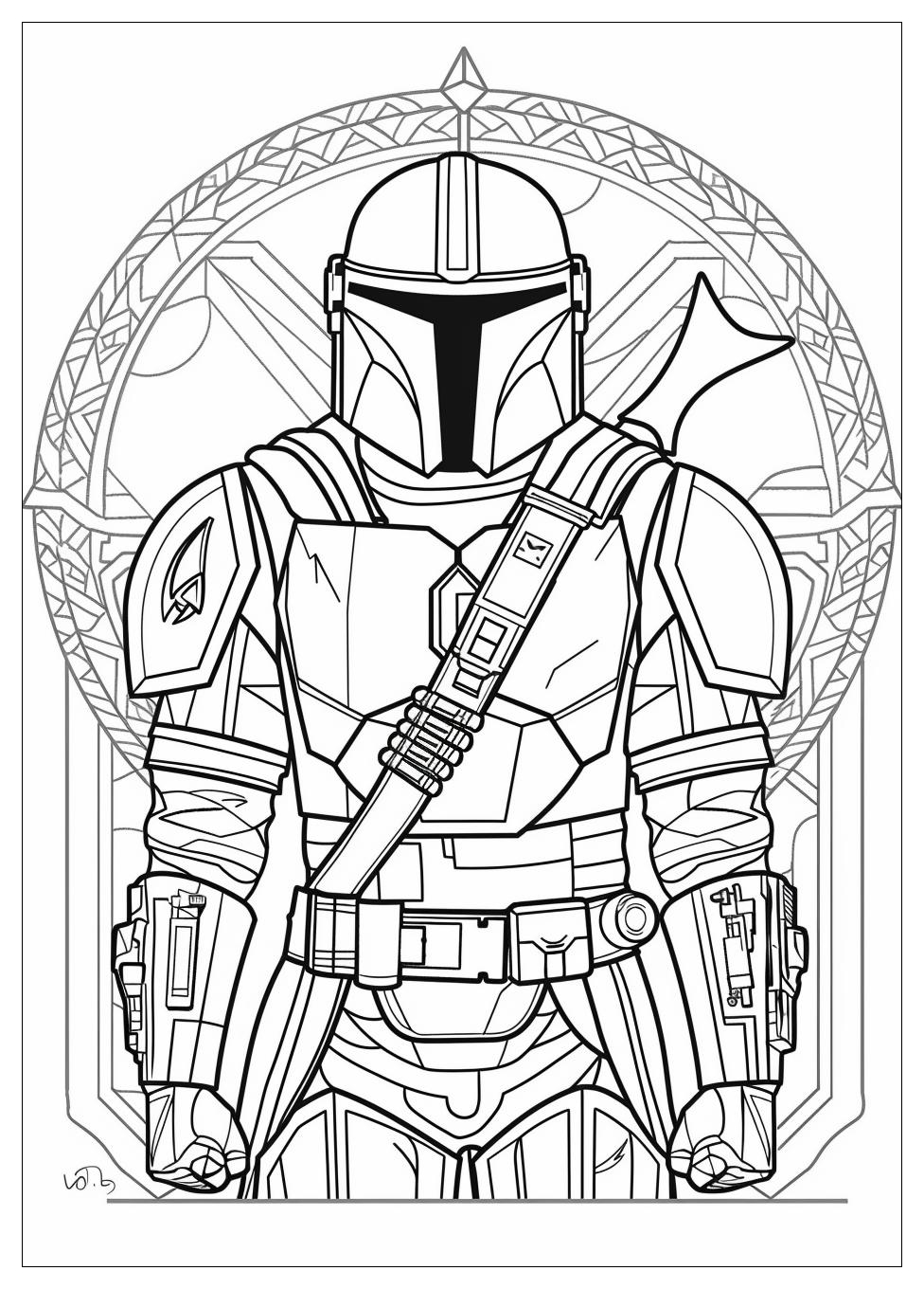 Mandalorian Coloring Pages-5