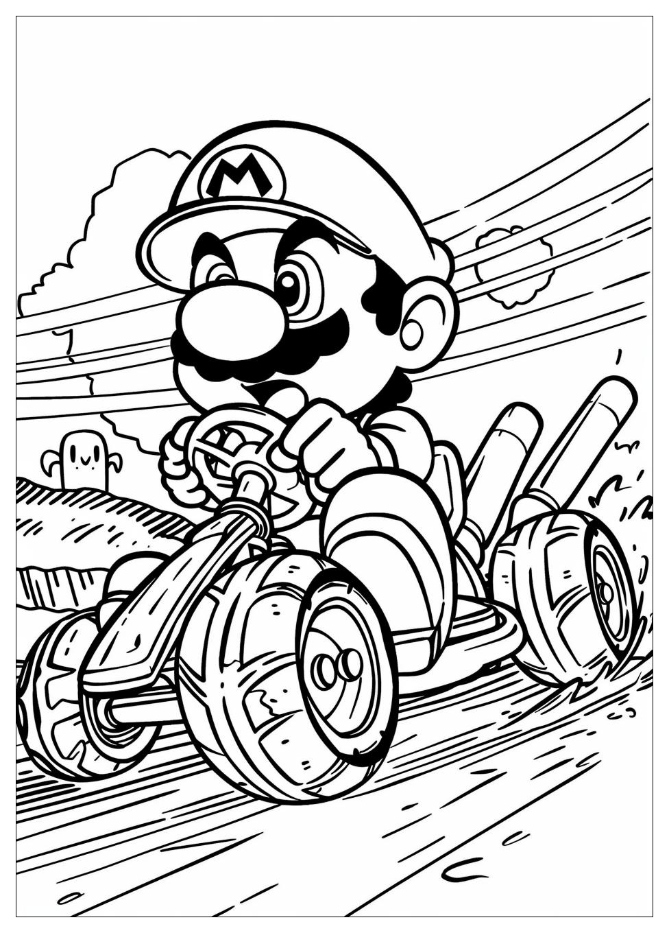 Mario Kart Coloring Pages-1