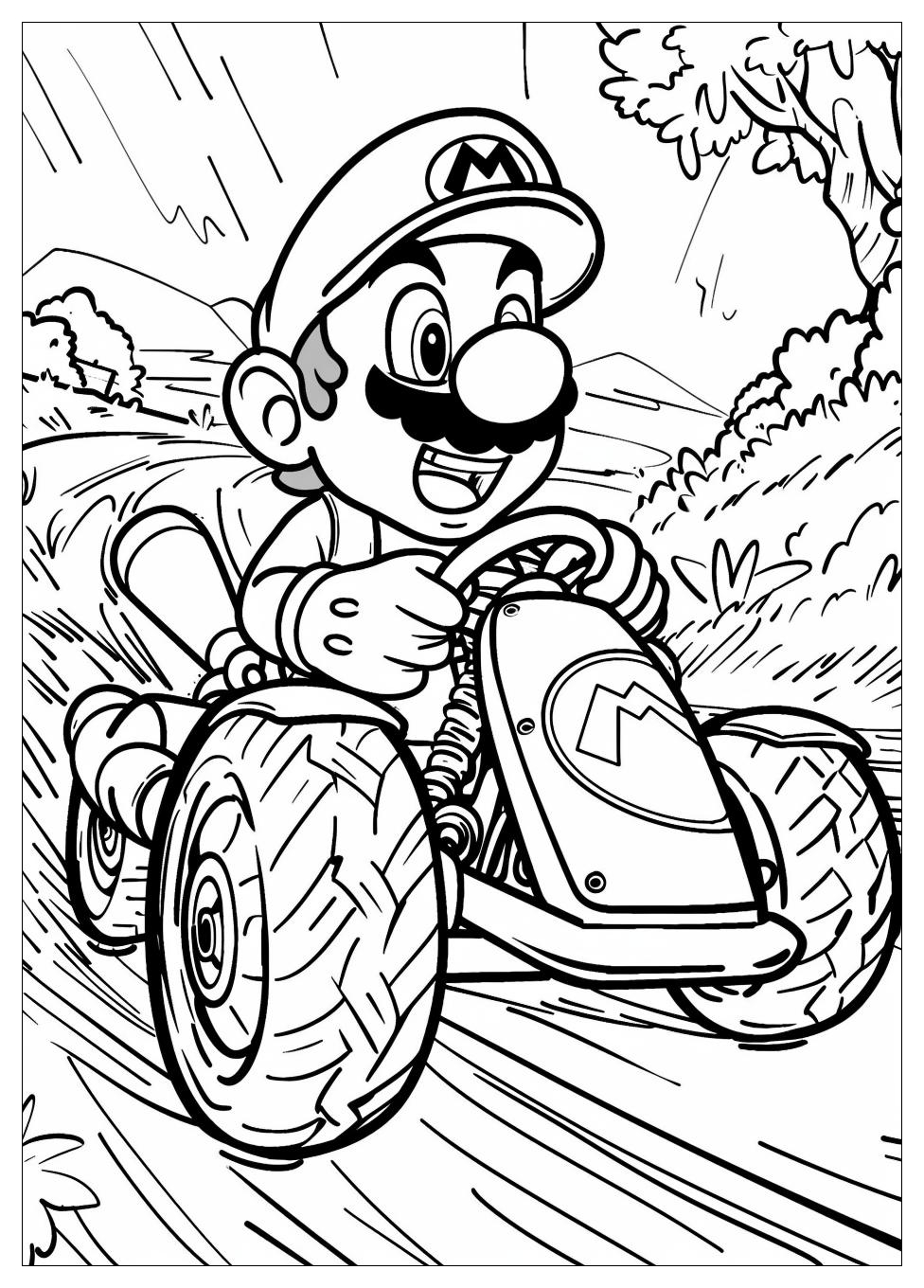 Mario Kart Coloring Pages-12