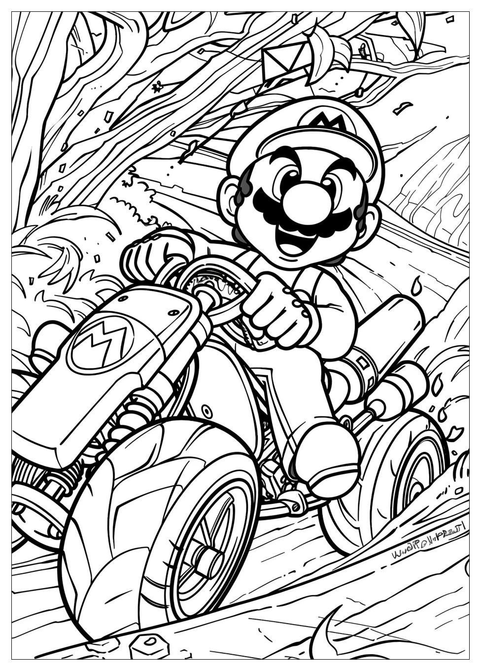 Mario Kart Coloring Pages-13