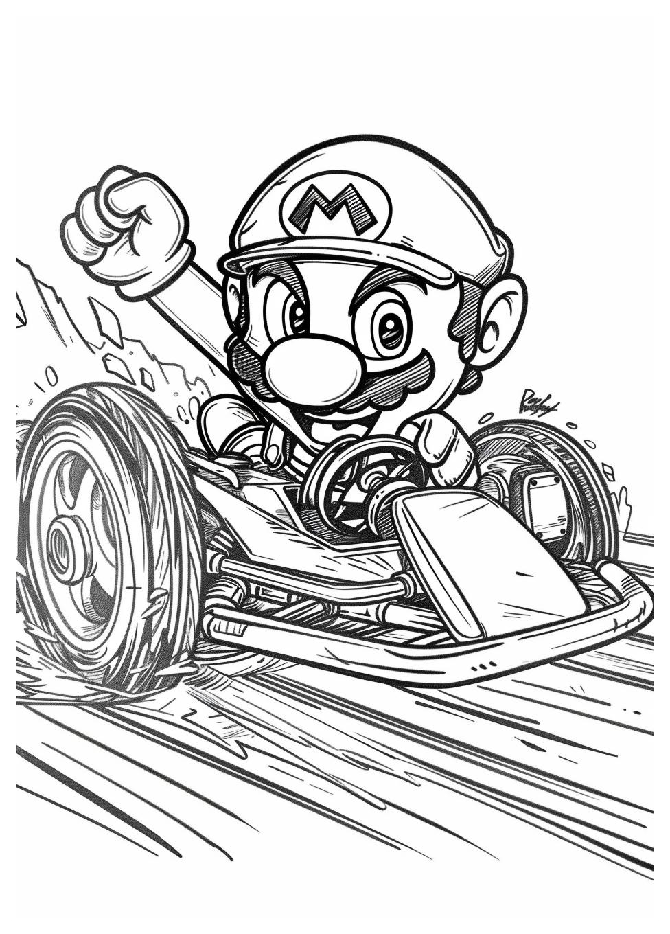 Mario Kart Coloring Pages-15