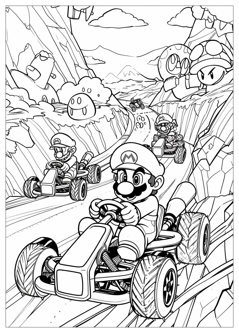 Mario Kart Coloring Pages-20