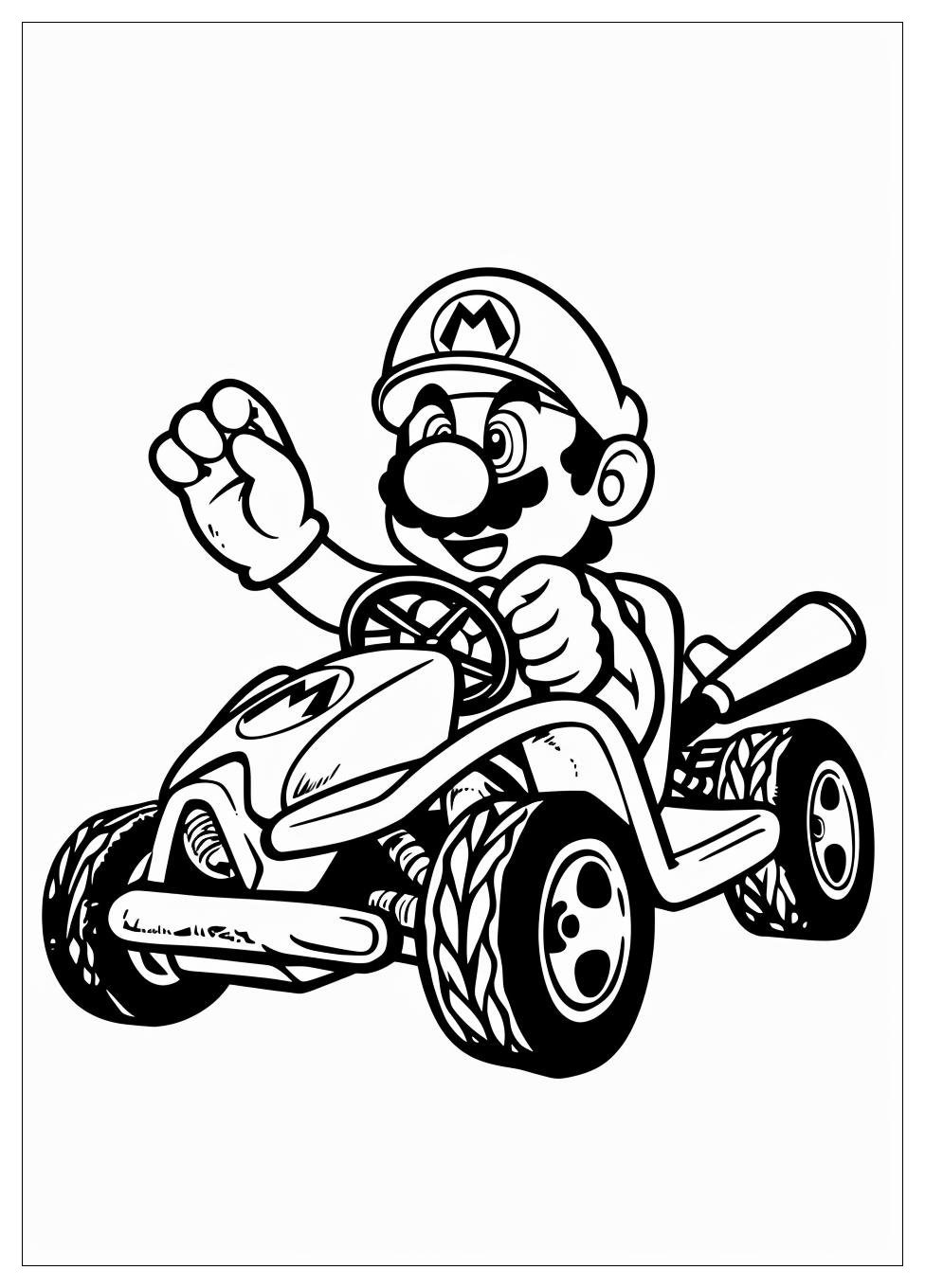 Mario Kart Coloring Pages-3