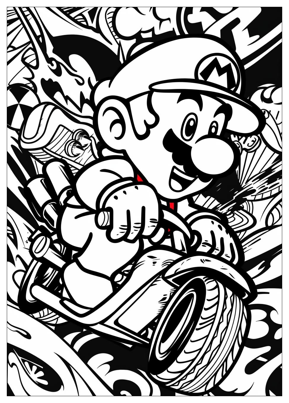 Mario Kart Coloring Pages-9