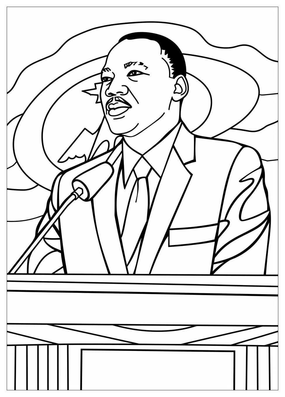 Martin Luther King Coloring Pages-11