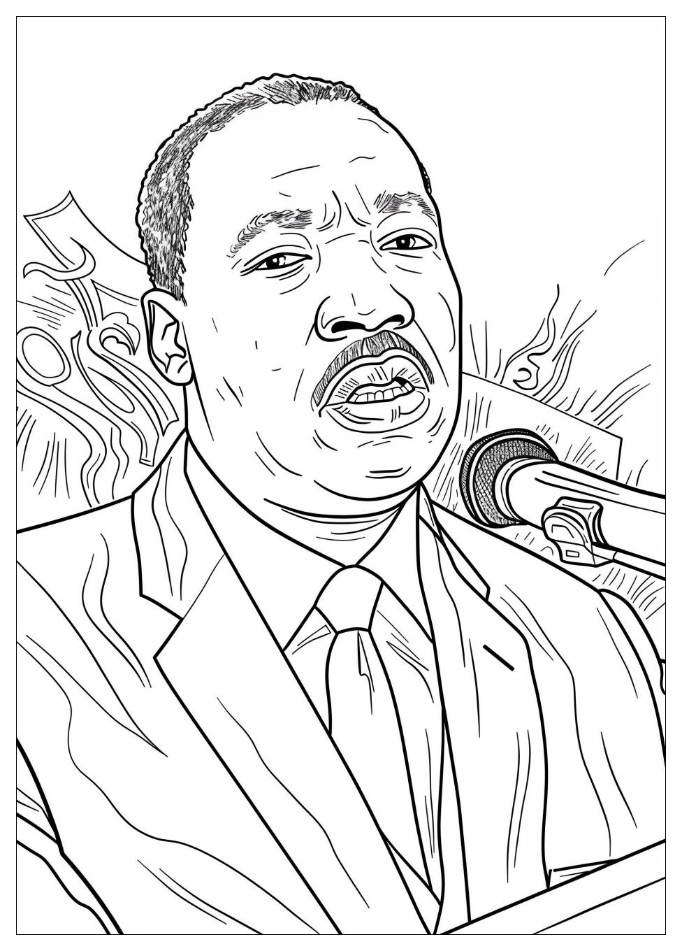 Martin Luther King Coloring Pages-8