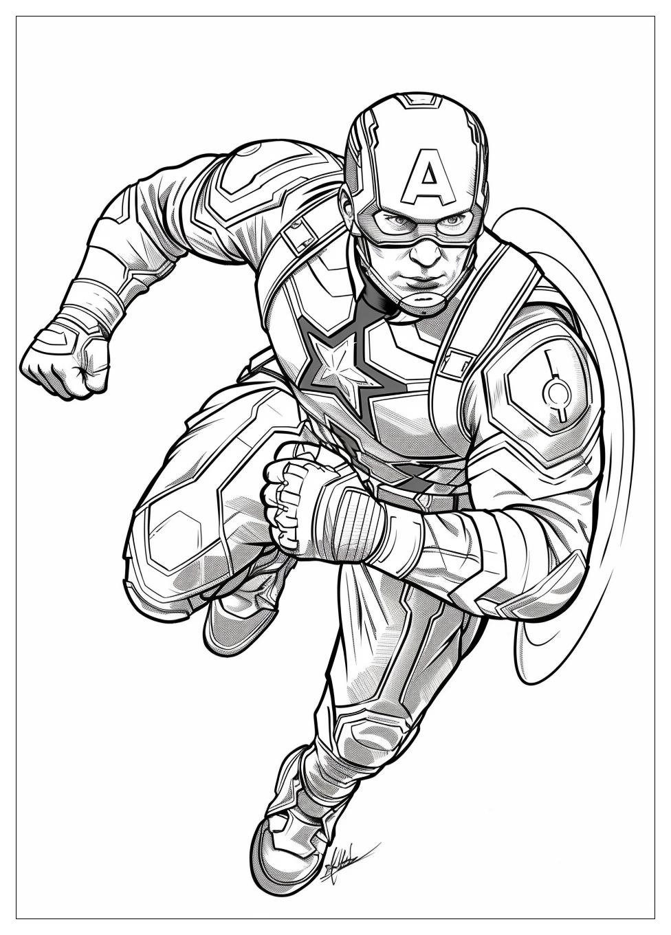 Marvel Avengers Coloring Pages-1