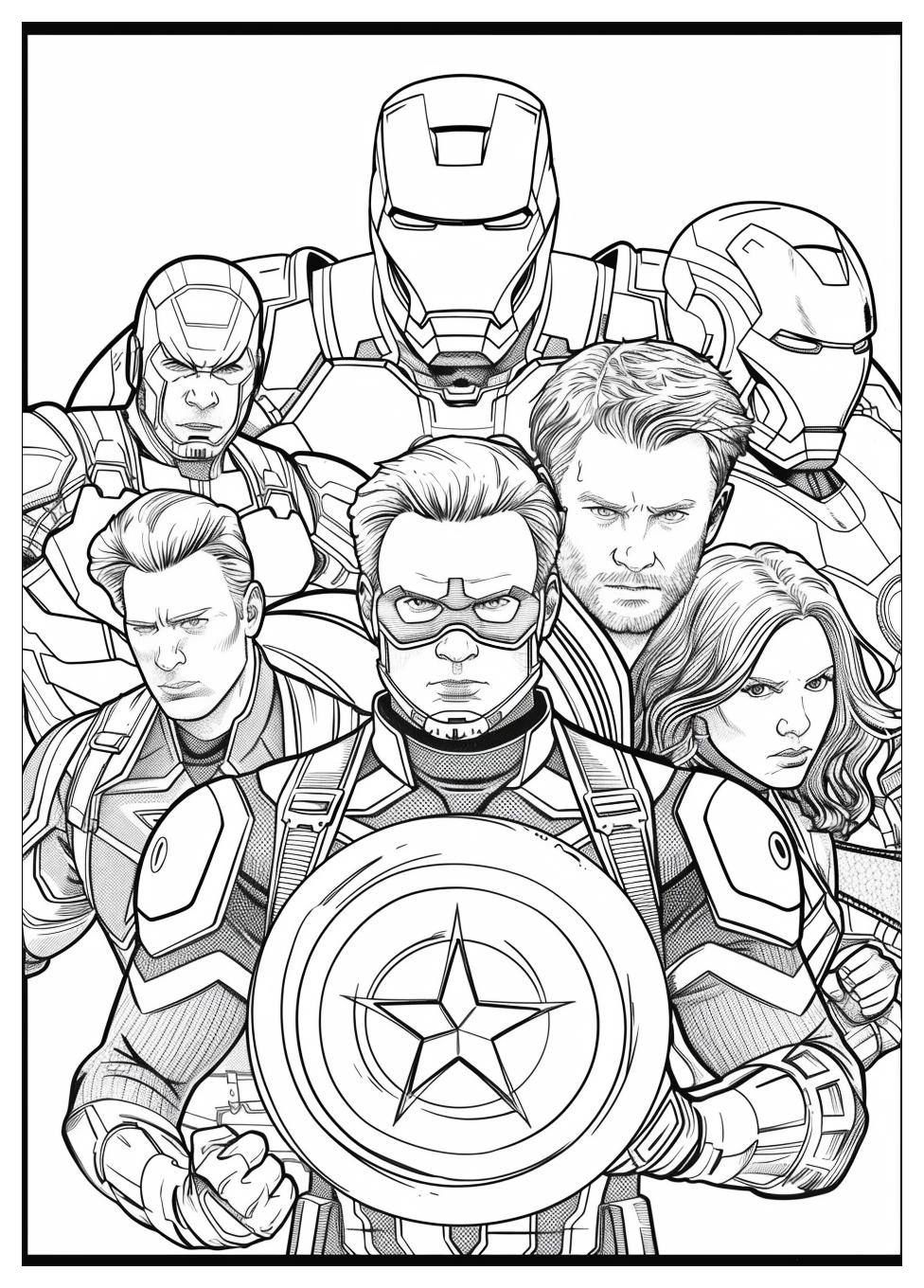 Marvel Avengers Coloring Pages-11