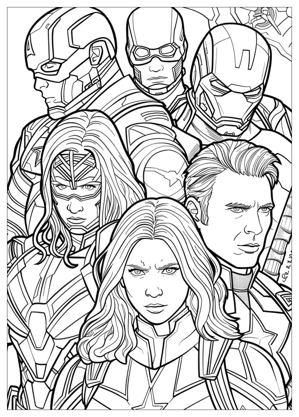 Marvel Avengers Coloring Pages-12