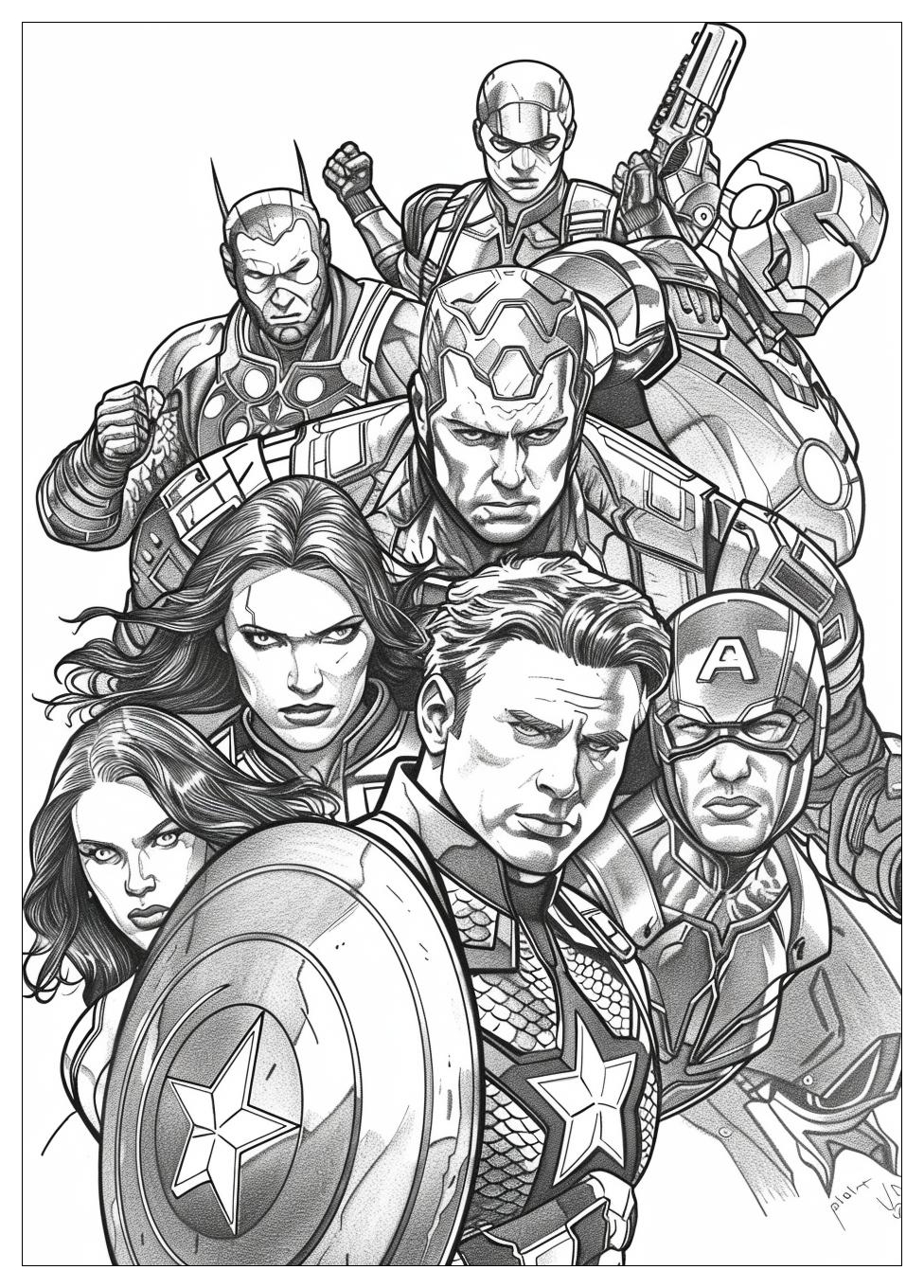 Marvel Avengers Coloring Pages-15