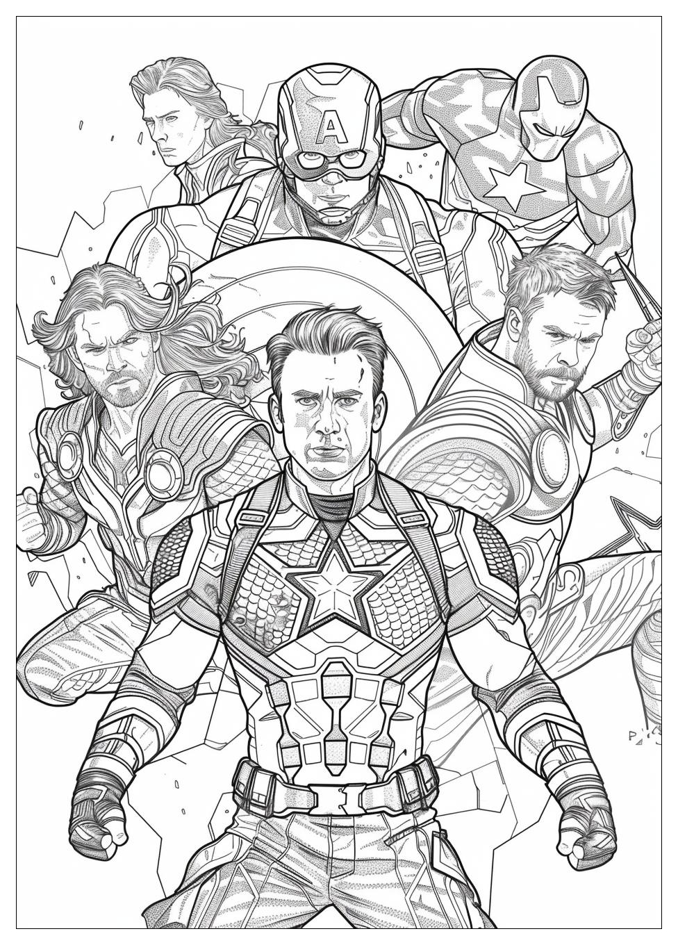 Marvel Avengers Coloring Pages-16