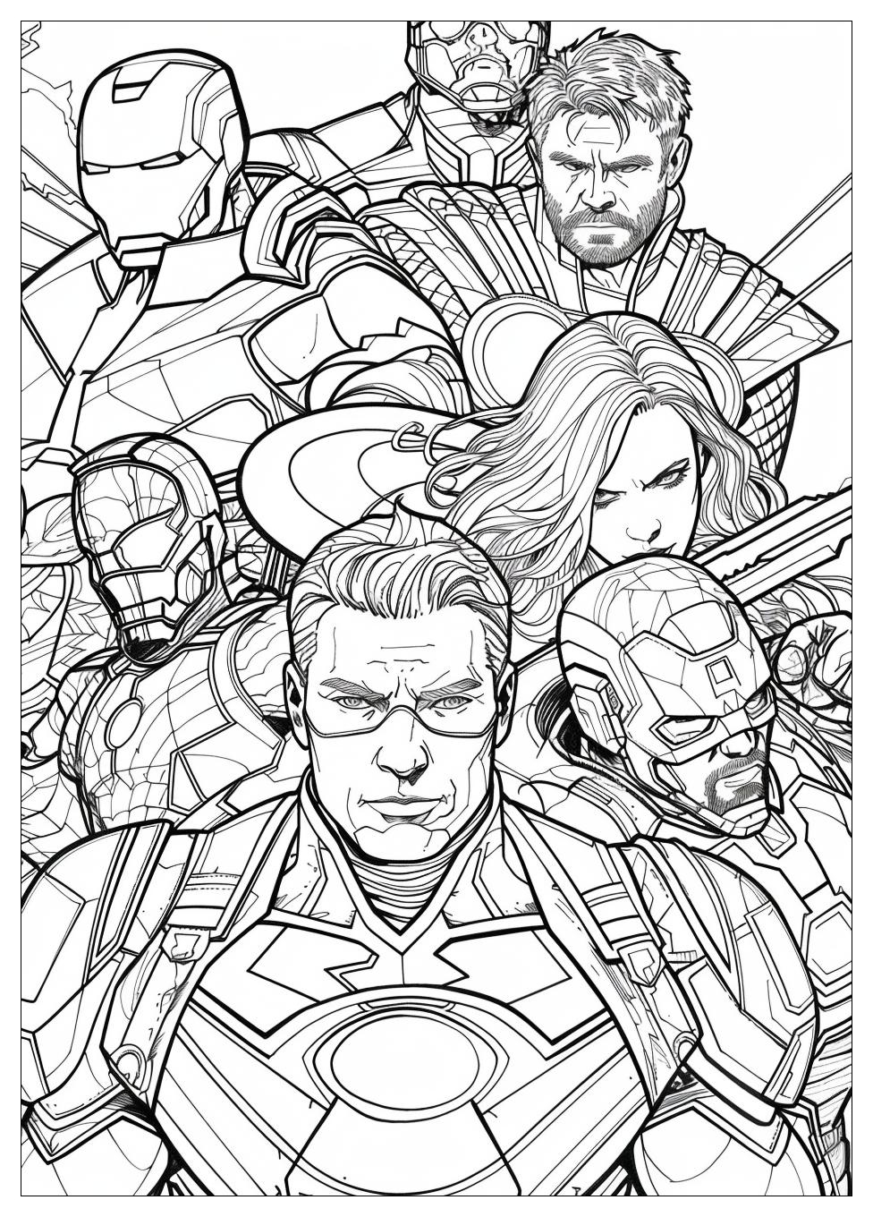 Marvel Avengers Coloring Pages-2