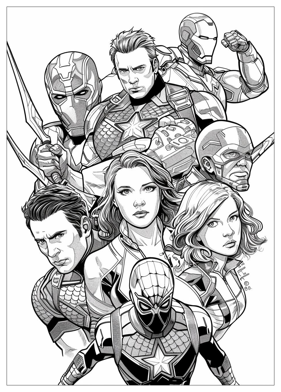 Marvel Avengers Coloring Pages-7