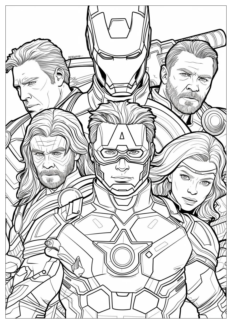 Marvel Avengers Coloring Pages-9