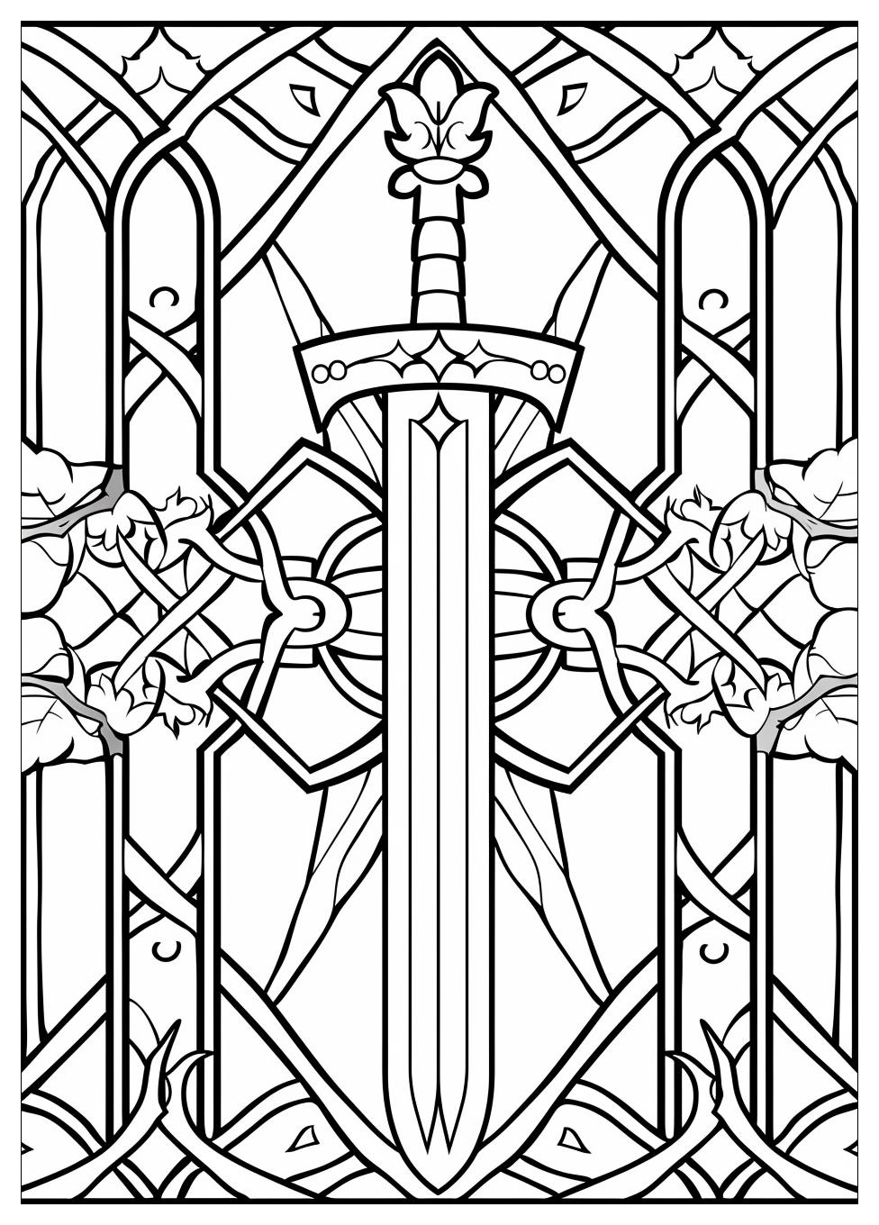 Medieval Coloring Pages-1