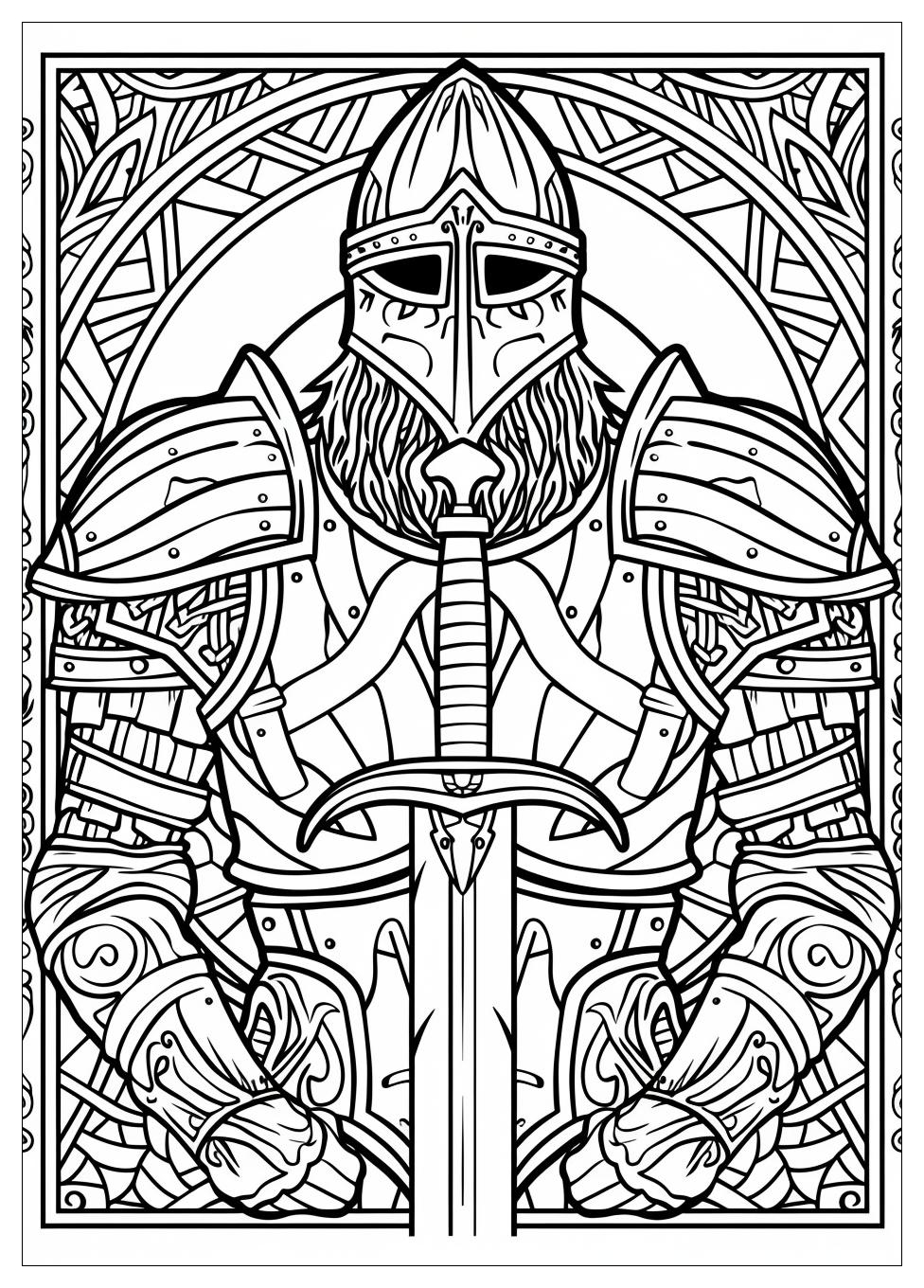 Medieval Coloring Pages-14