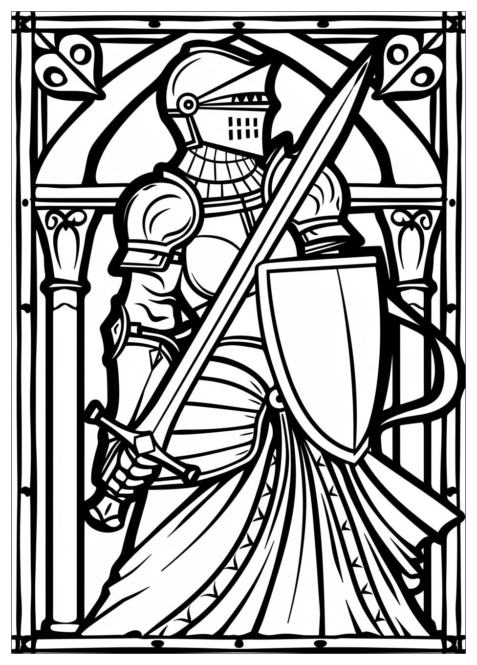 Medieval Coloring Pages-3