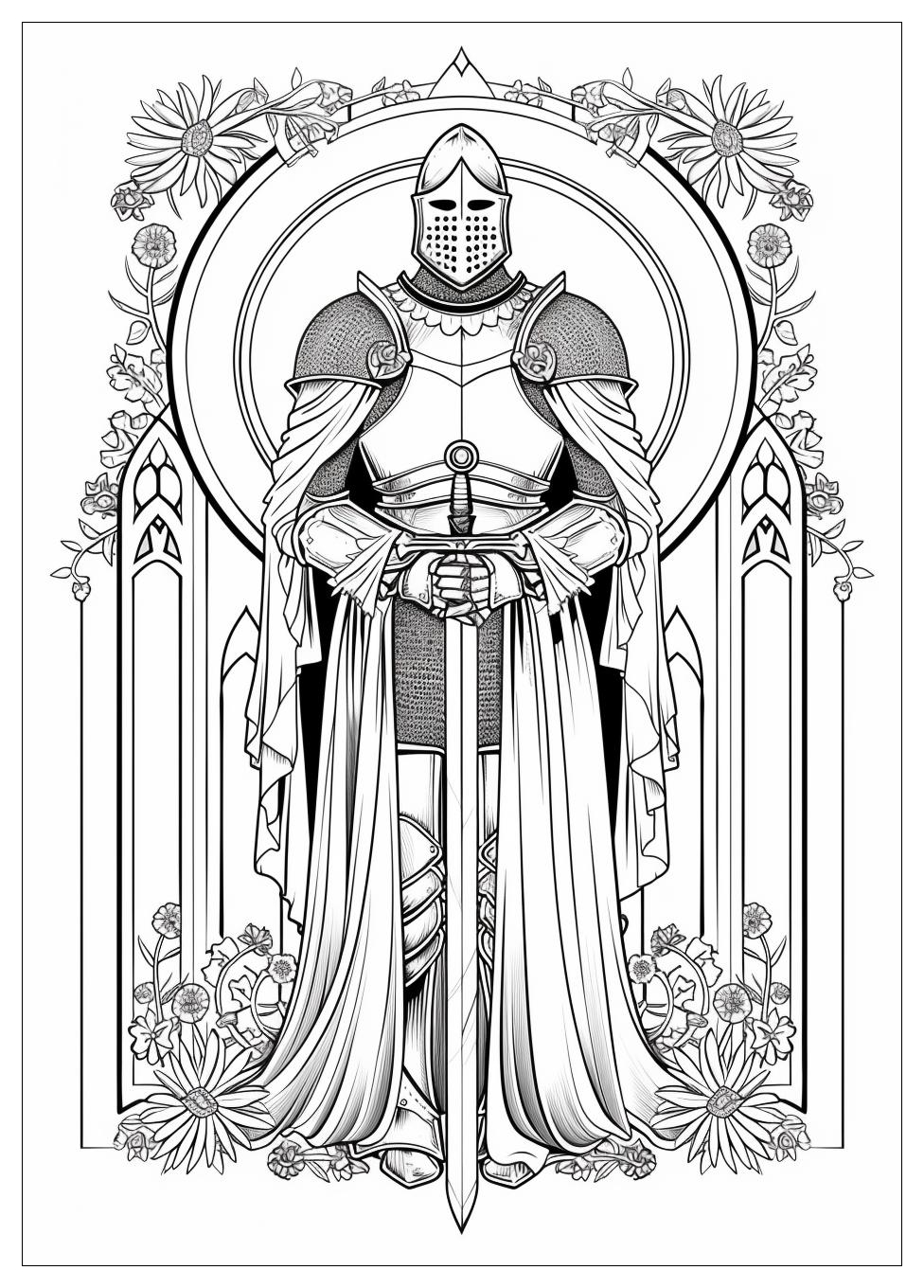 Medieval Coloring Pages-8