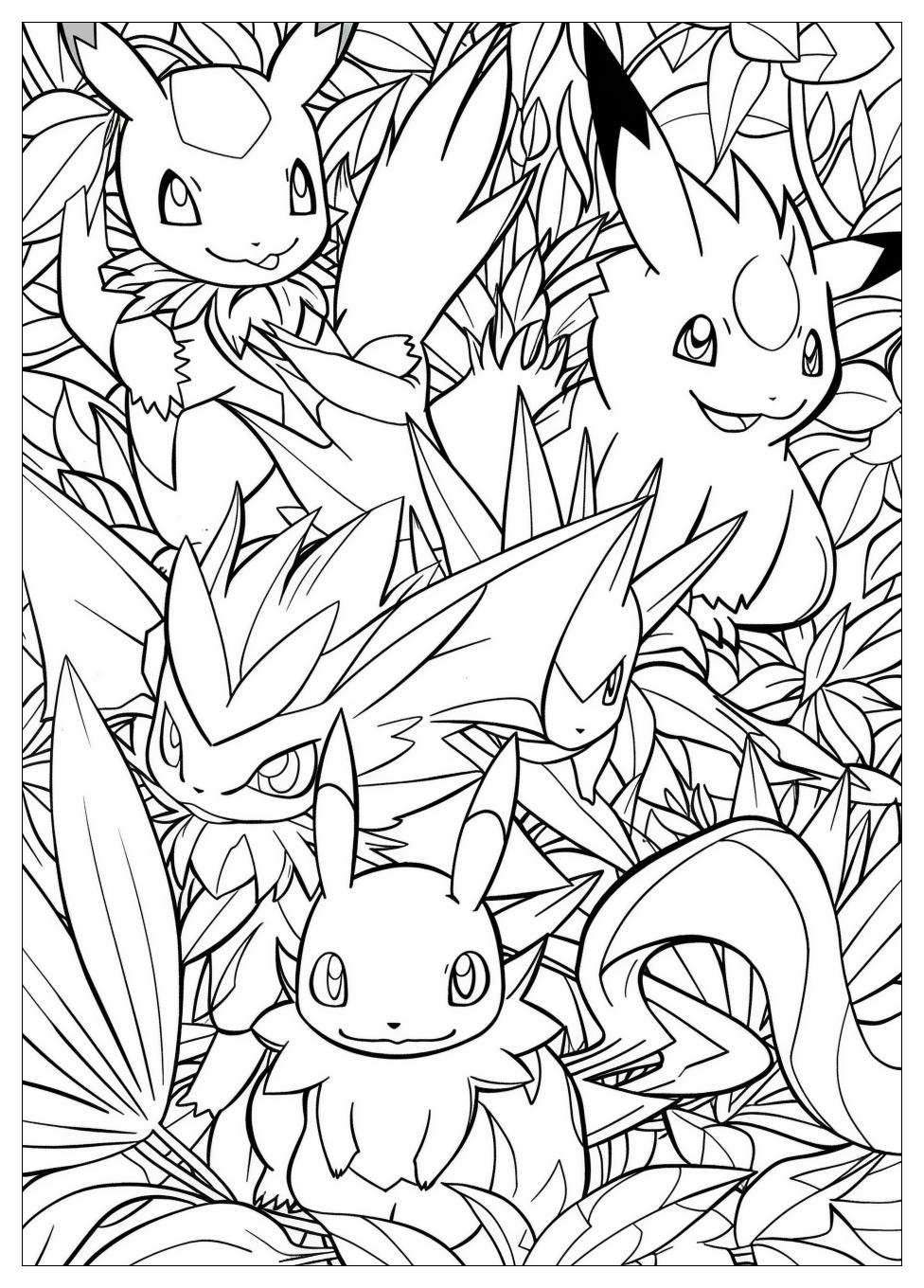 Mega Pokemon Coloring Pages-11