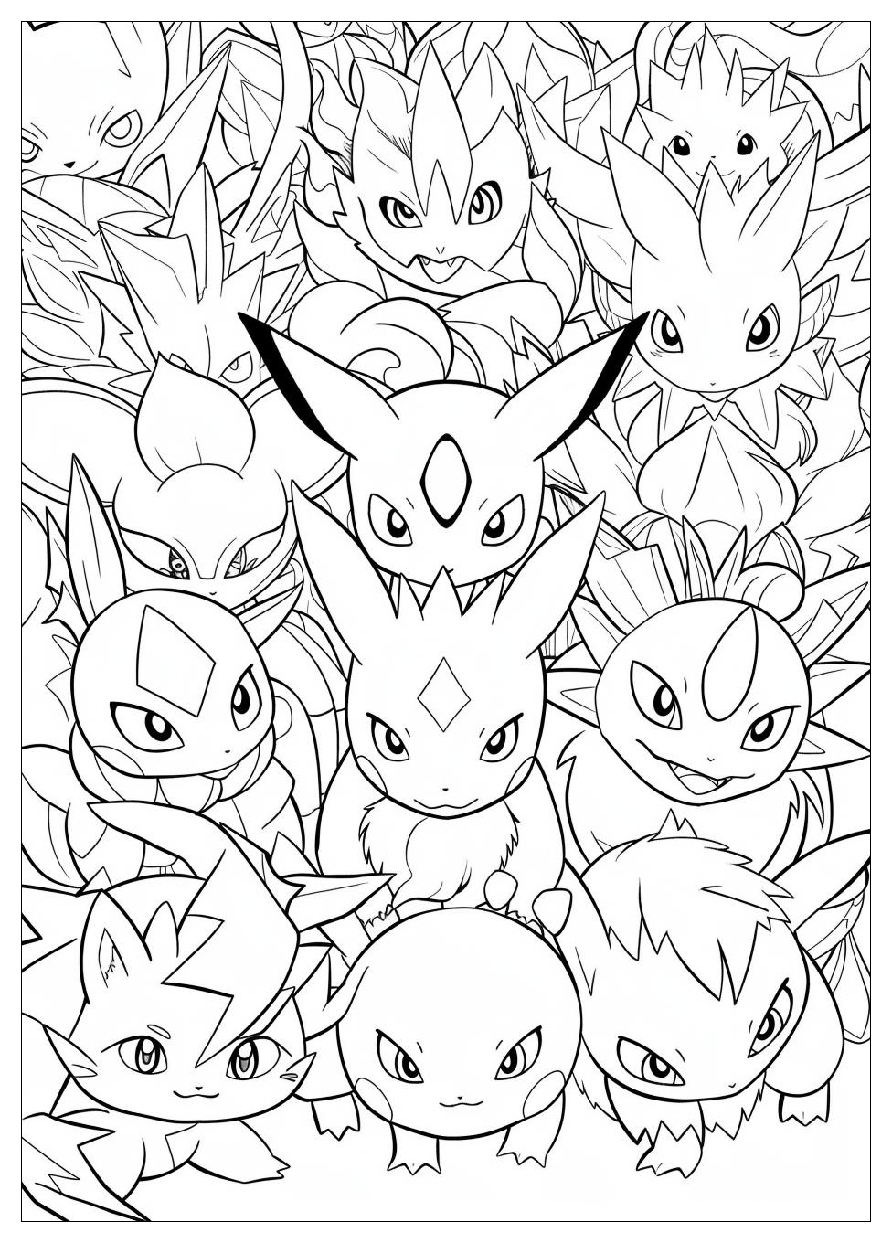 Mega Pokemon Coloring Pages-16