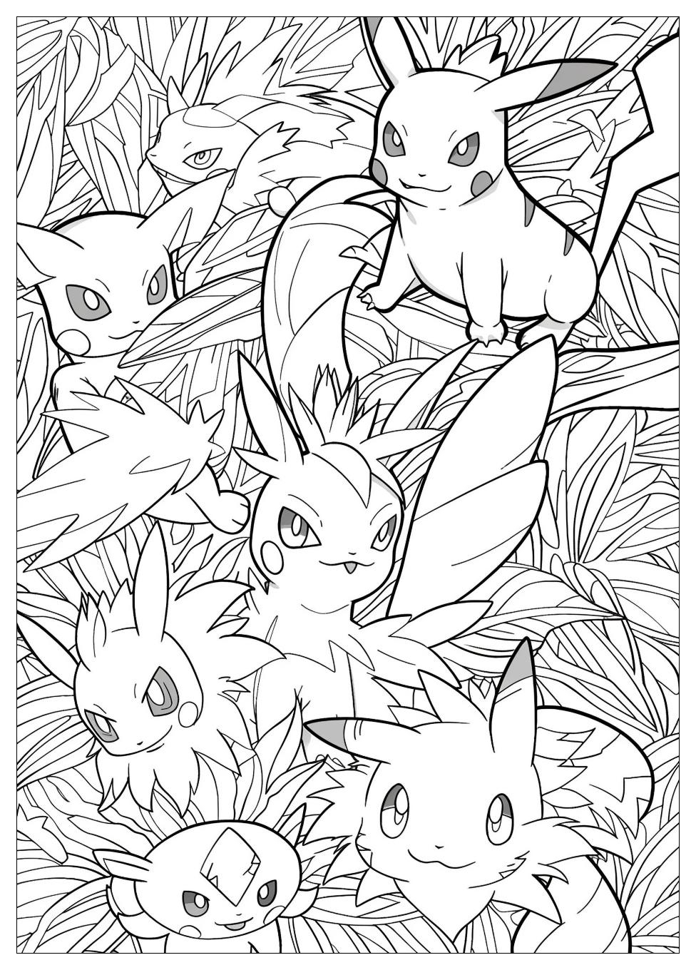 Mega Pokemon Coloring Pages-18