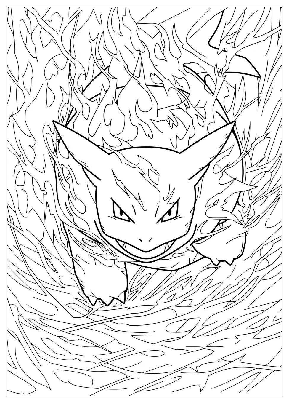 Mega Pokemon Coloring Pages-4