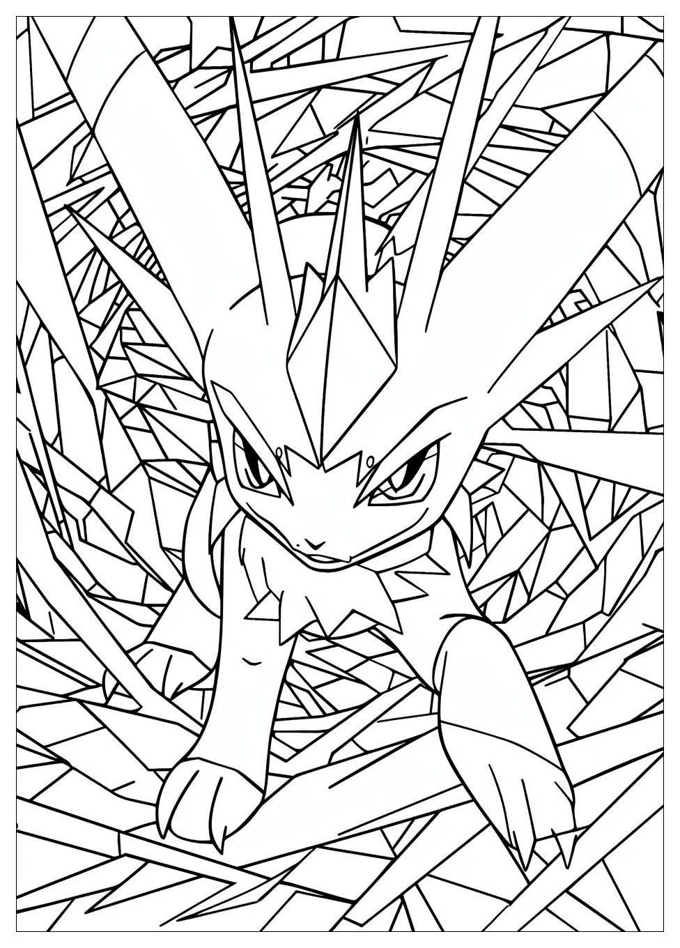 Mega Pokemon Coloring Pages-6