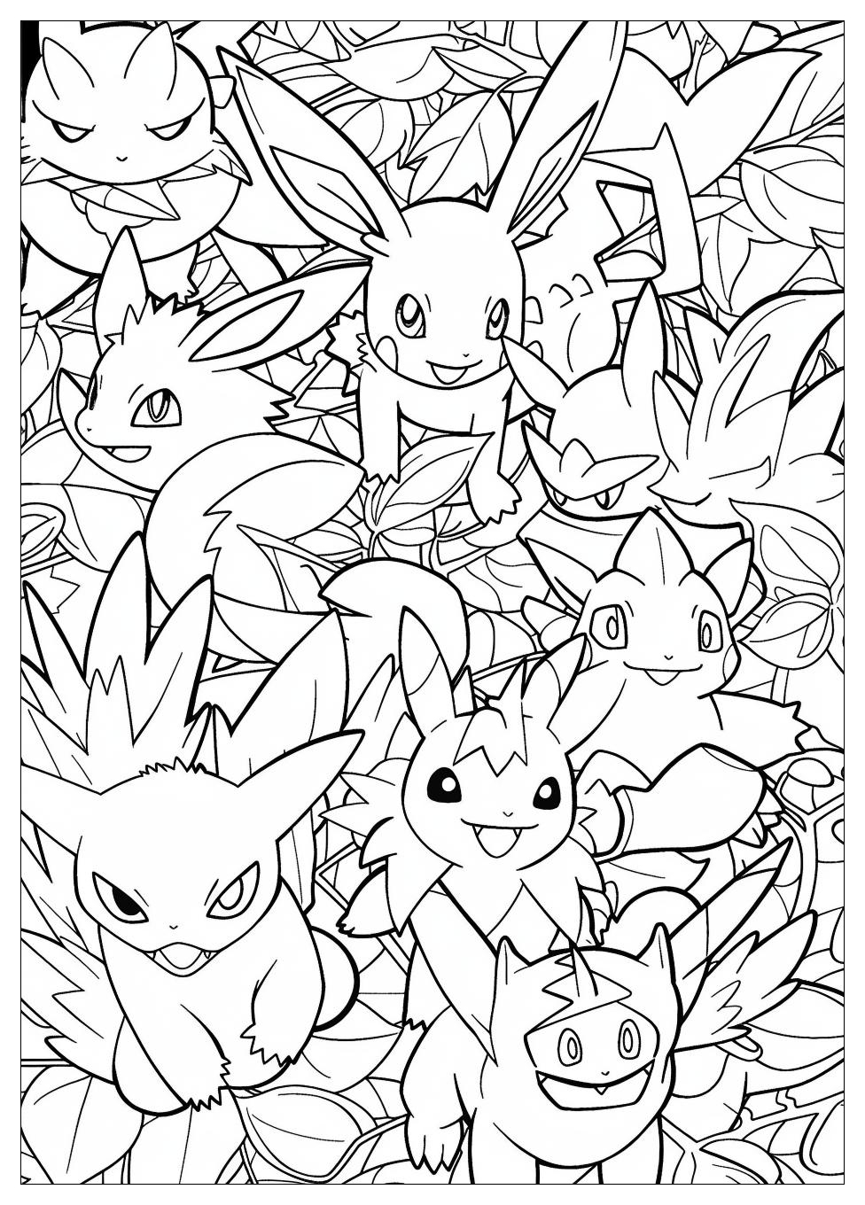 Mega Pokemon Coloring Pages-8