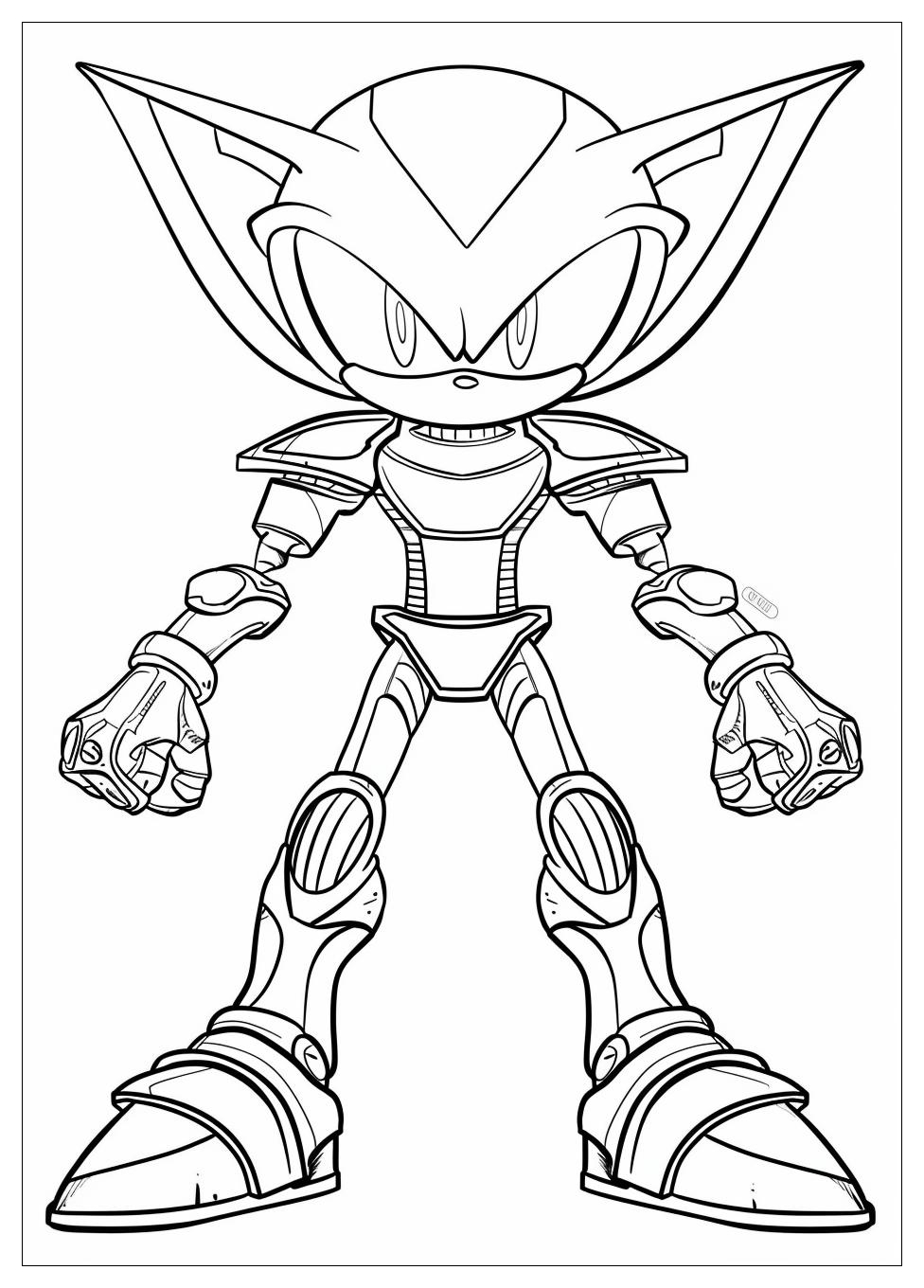 Metal Sonic Coloring Pages-10