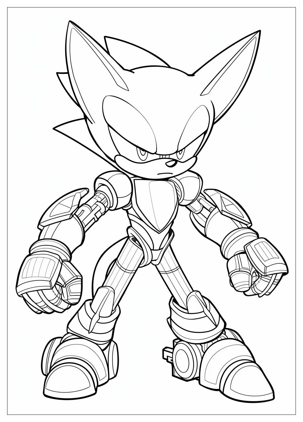 Metal Sonic Coloring Pages-11