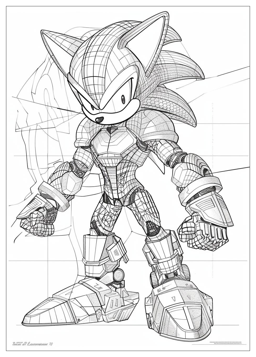 Metal Sonic Coloring Pages-12