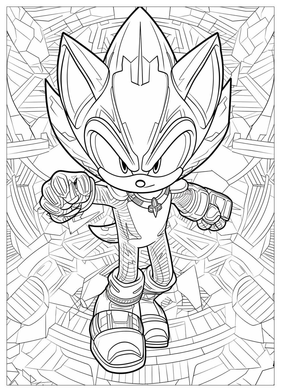 Metal Sonic Coloring Pages-13