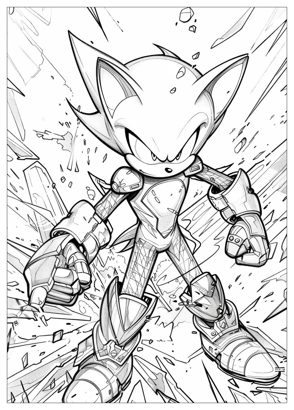 Metal Sonic Coloring Pages-17