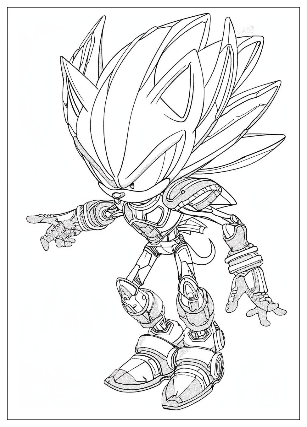 Metal Sonic Coloring Pages-18