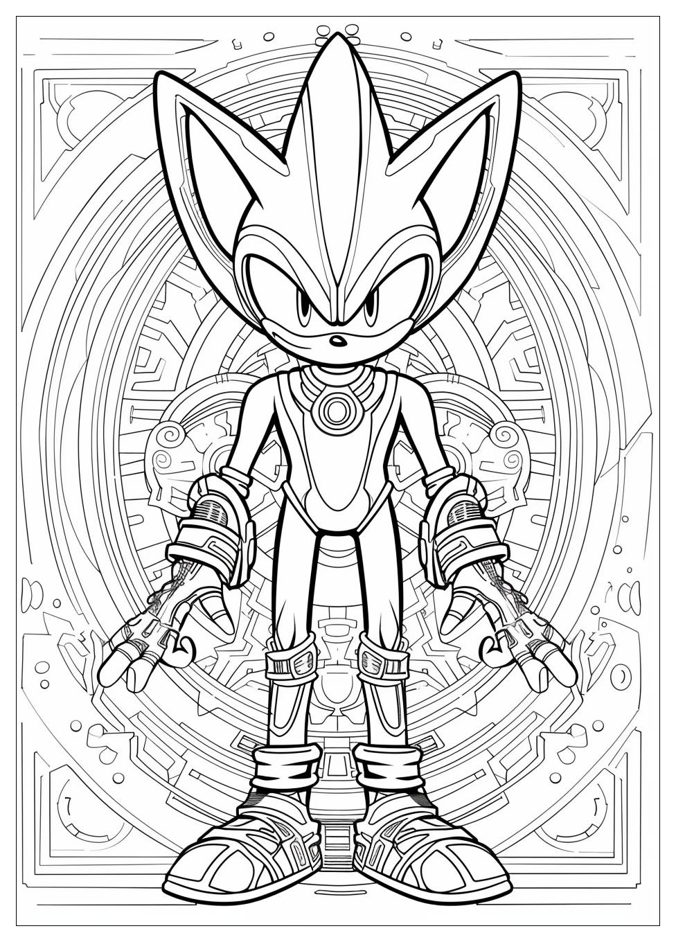 Metal Sonic Coloring Pages-19