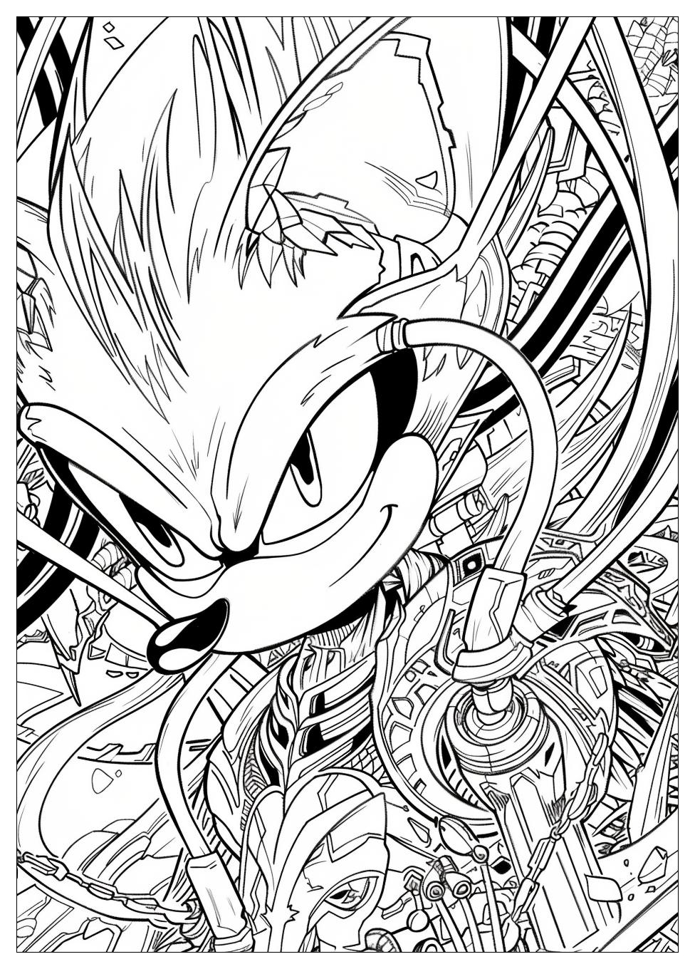 Metal Sonic Coloring Pages-20