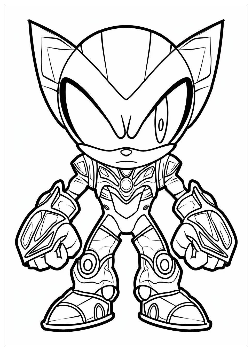 Metal Sonic Coloring Pages-3