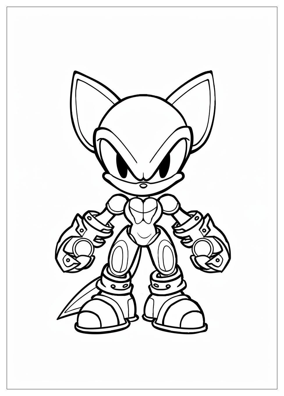 Metal Sonic Coloring Pages-4