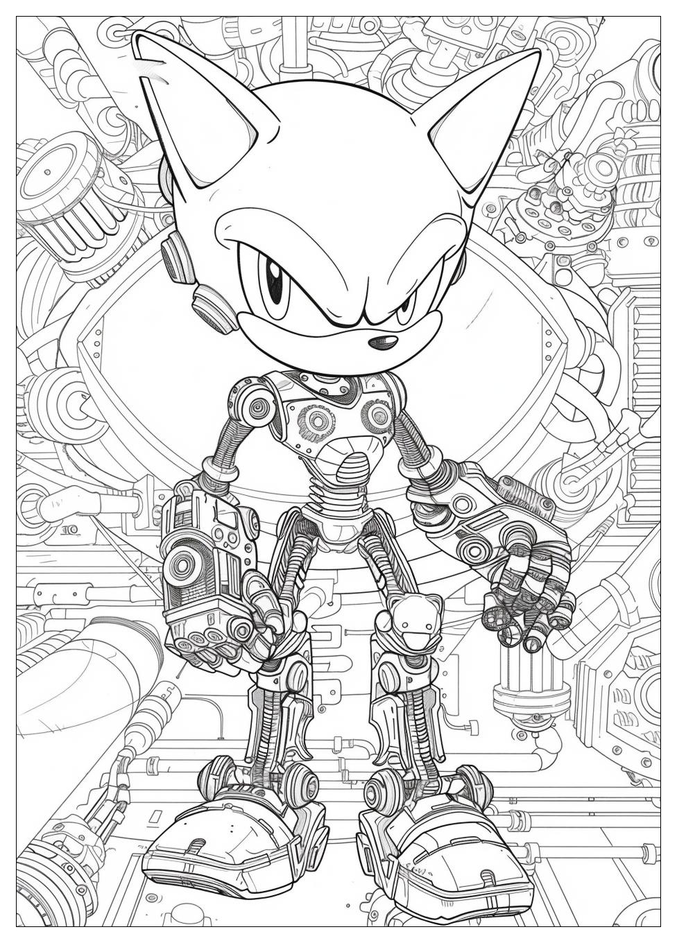 Metal Sonic Coloring Pages-5